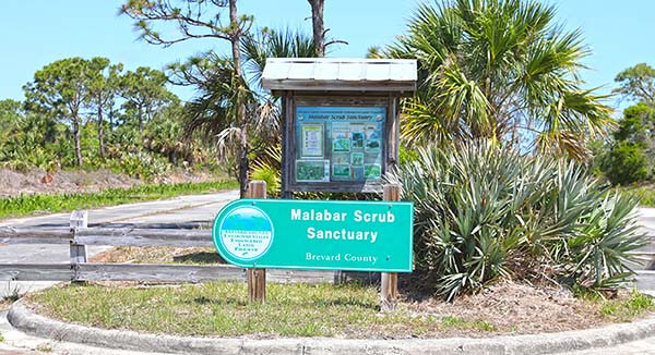 Malabar Scrub Sanctuary Sign and Entrance