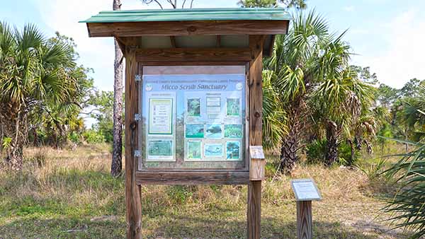 Micco Scrub Sanctuary Information Area