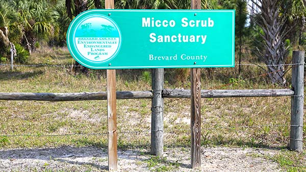 Micco Scrub Sanctuary Sign