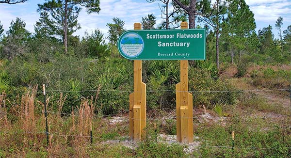 Scottsmoor Flatwooods Sanctuary Sign