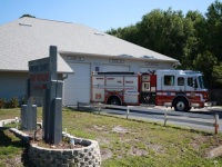 Fire truck in front of Station 29
