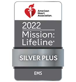 American Heart Association. 2022 Mission Lifeline. Silver Plus. Emergency Medical Services.