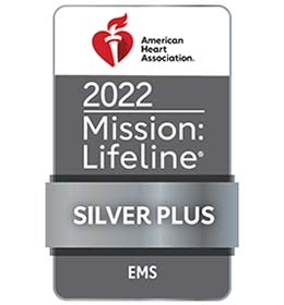 2022-ML-EMS-Silver-Plus.JPG American Heart Association. 2022 Mission Lifeline. Silver Plus. Emergency Medical Services.