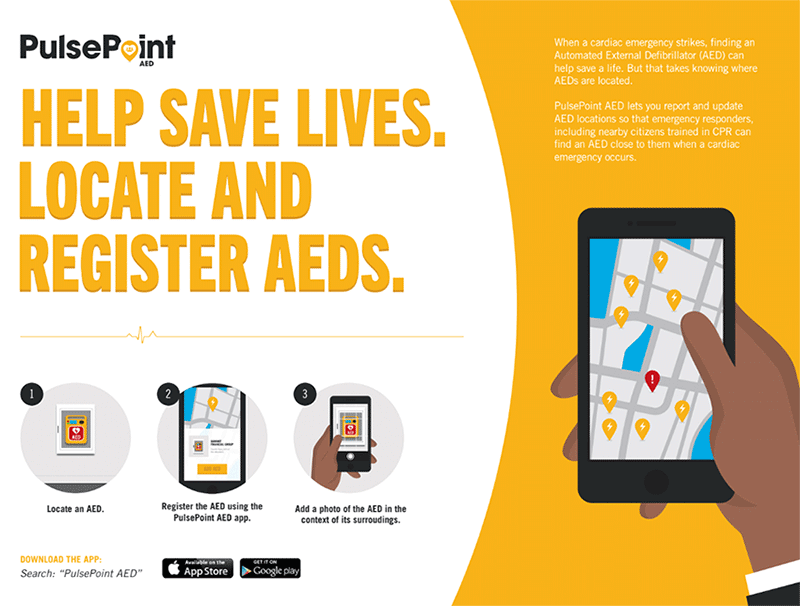 PulsePoint AED Infographic. Description follows in page copy.