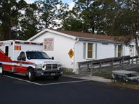 Ambulance in front of Station 88
