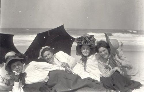 A group of Titusville's young women enjoy a day at the Canaveral seashore, circa 1915.