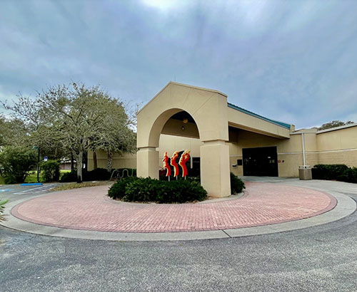 Current Cape Canaveral Public Library entrance.