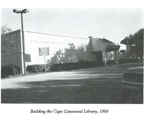 Building the Cape Canaveral Library, 1988.