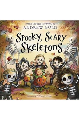 Spooky, scary skeletons book cover