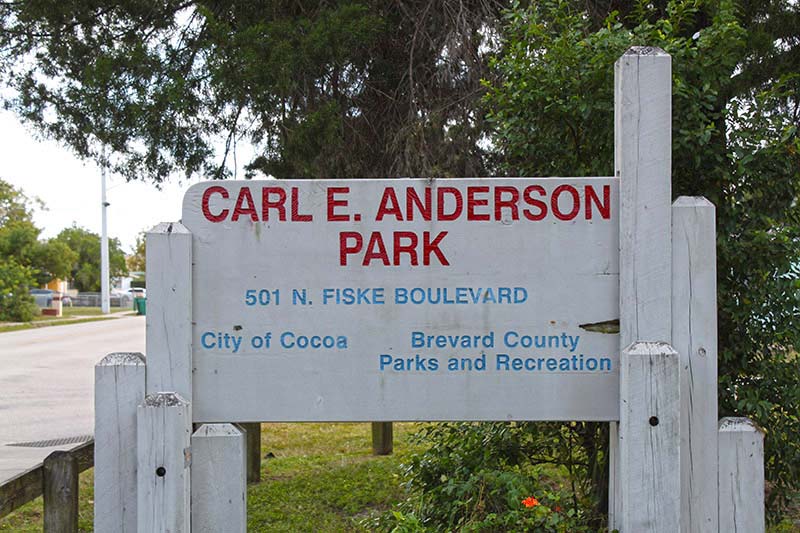 Carl E Anderson Park Sign Carl E Anderson Park Sign