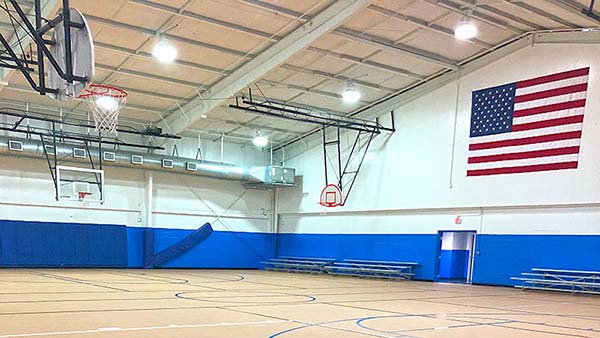 Indoor basketball courts