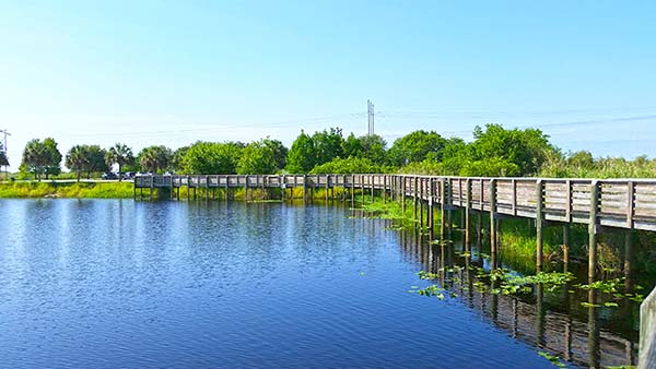 Waterfront walkway