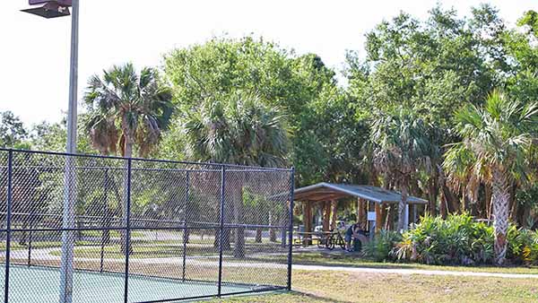 Basketball Court and Small Pavilion