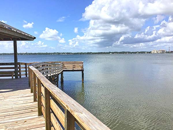 Boardwalk on river