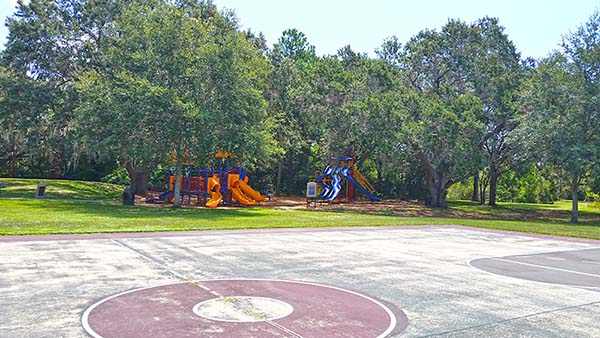 Basketball court Outdoor basketball court and playground