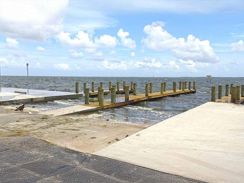 Boat Ramp going into river