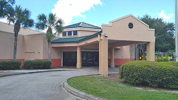 Exterior entrance of community center