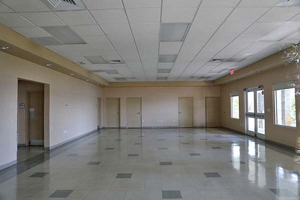 Interior entrance of community center