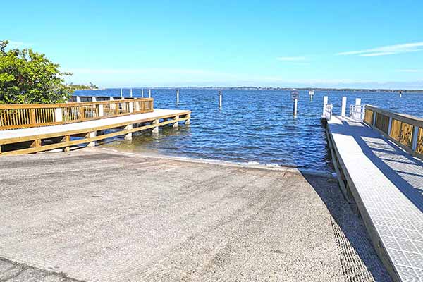 Boat Ramp from parking lot