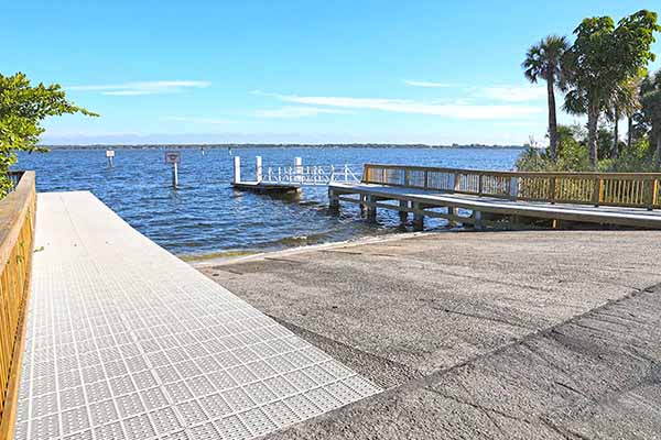 Boat Ramp from end of dock Boat Ramp from end of dock