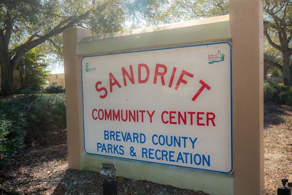 Sandrift Community Center sign