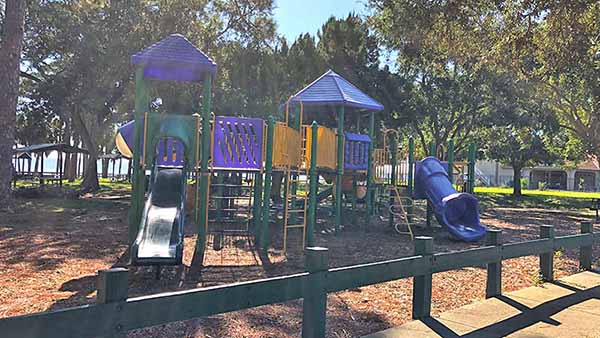 Playground from boardwalk