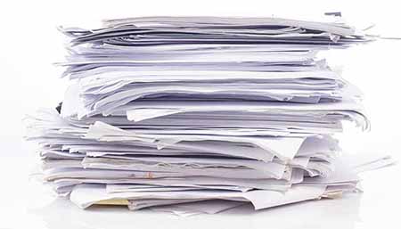 Stack of office paper