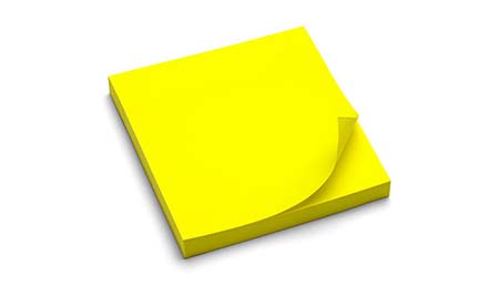 Pad of sticky notes